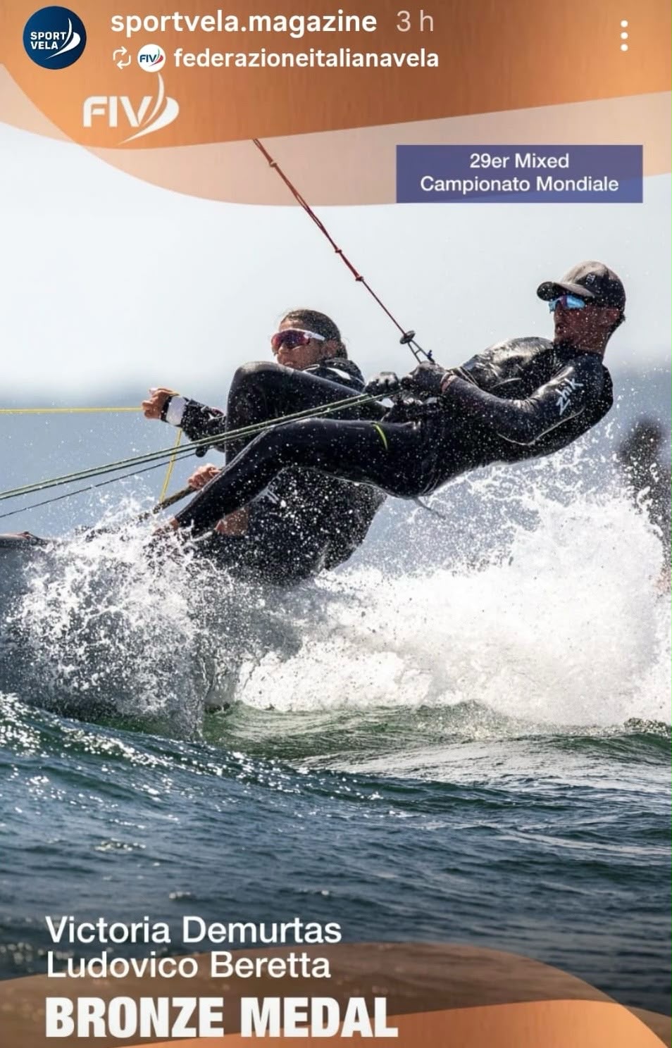 29er World Championship 2026, Victoria Demurtas e Ludovico Beretta conquistano il bronzo tra gli equipaggi misti a Kiel